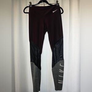 Nike Dri-FIT Maroon Leggings